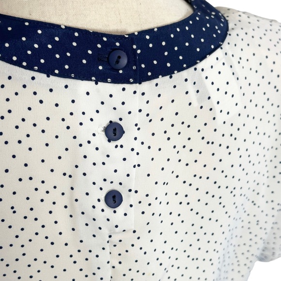 Apostrophe Blouse 12 Polka Dot White - Picture 5 of 6